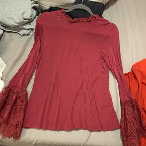 Cute bell sleeve shirt for fall!